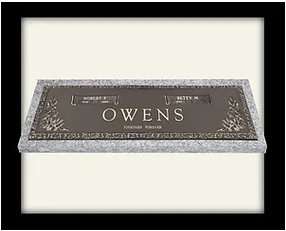 A close up of the name plate for owens