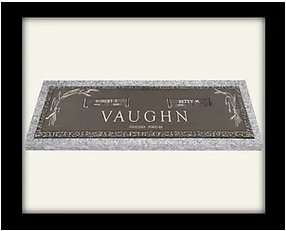 A plaque with the name vaughn written on it.